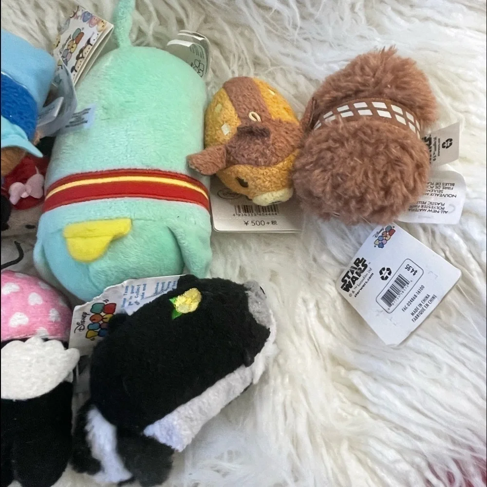 Lot of 12 Disney Tsum Tsum Plush Toys Mickey, Minnie,Dumbo, Ursula